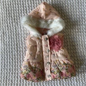 Baby girl flowery vest